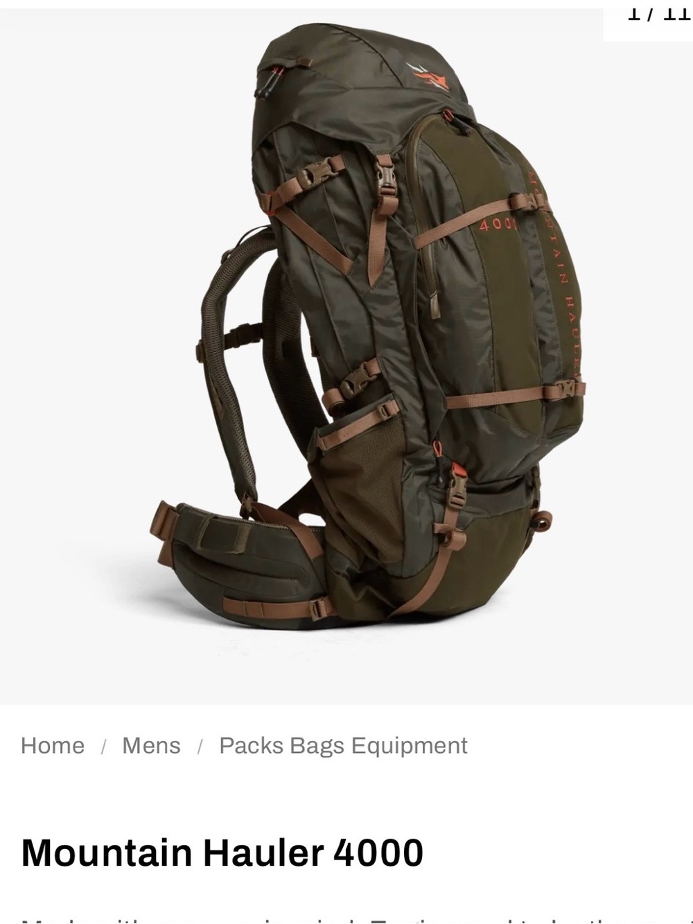 Sitka Mountain Hauler 4000